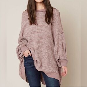 We The Free Free People‎ Waffle Knit Oversized Sweater